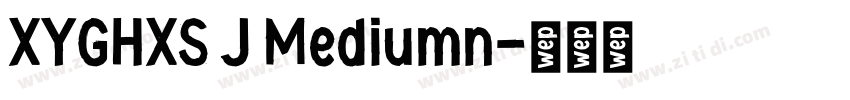 XYGHXS J Mediumn字体转换